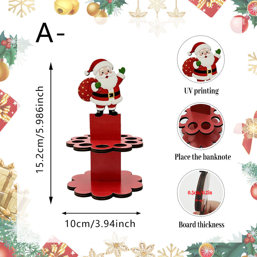 💵 Unique Christmas Wooden Cash Gift Stand – Make Giving Cash Extra Fun & Special! 🎄