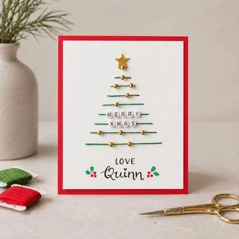 DIY Christmas Thread Art Card Kit – Stitch Magical Holiday Cards