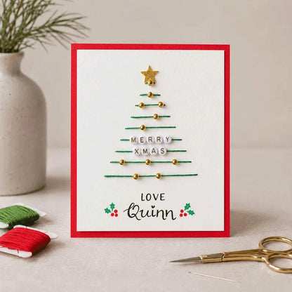 DIY Christmas Thread Art Card Kit – Stitch Magical Holiday Cards