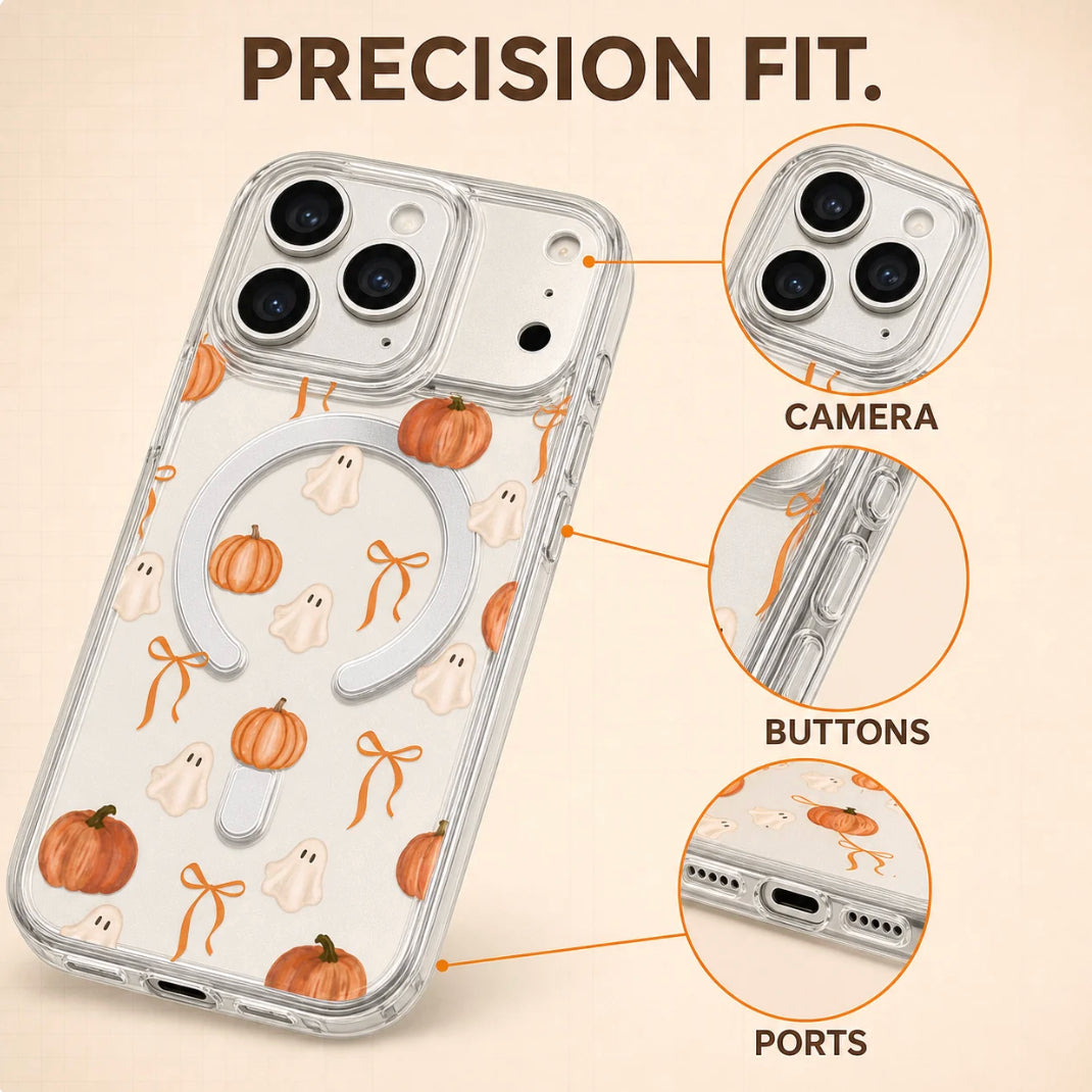 Everyday Drop Protection Meets Festive Vibe! Shockproof Halloween MagSafe Phone Case 🧡🛡️