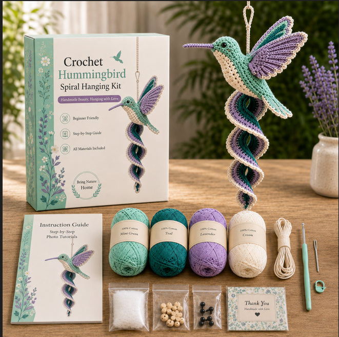 🌿 All-in-One Crochet Animal Hanging Kit | Relaxing & Easy DIY Craft for Beginners 🧶
