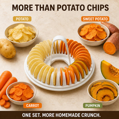 🥔 Crispy Chips in Just 5 Minutes — Zero Oil Required! DIY Microwave Potato Chip Maker Set 🍟✨