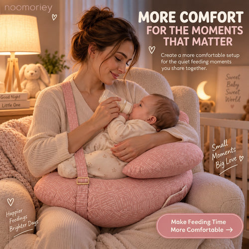 Wearable Nursing Pillow | Ergonomic Feeding Cushion with Adjustable Strap