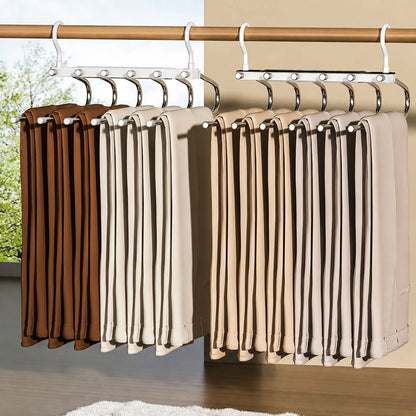 Space Saving 6-Layer Pants Hanger for Storage Organization