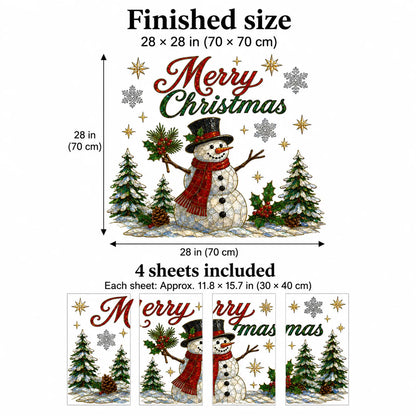 🪟Magical Christmas Scenic Window Clings – Double-Sided Reusable Holiday Glass Stickers