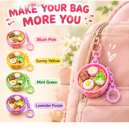 Mini Ramen Bowl Stress Relief Toy Keychain