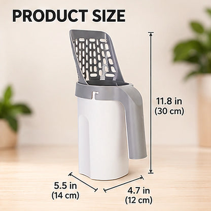All-in-One Cat Litter Scoop & Waste Bin