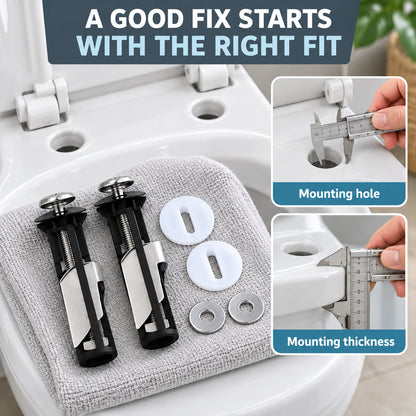 ⚙️Toilet Seat Fixing Kit – Replacement Bolts for a More Secure Seat