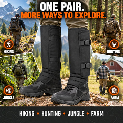 🥾Adjustable Snake-Resistant Leg Gaiters for Hiking & Hunting