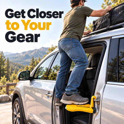 🚗Car Door Step with Built-In Window Breaker