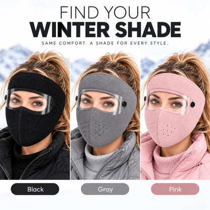 🧣Winter Fleece Face Mask (2-Pack, with Detachable Goggles)