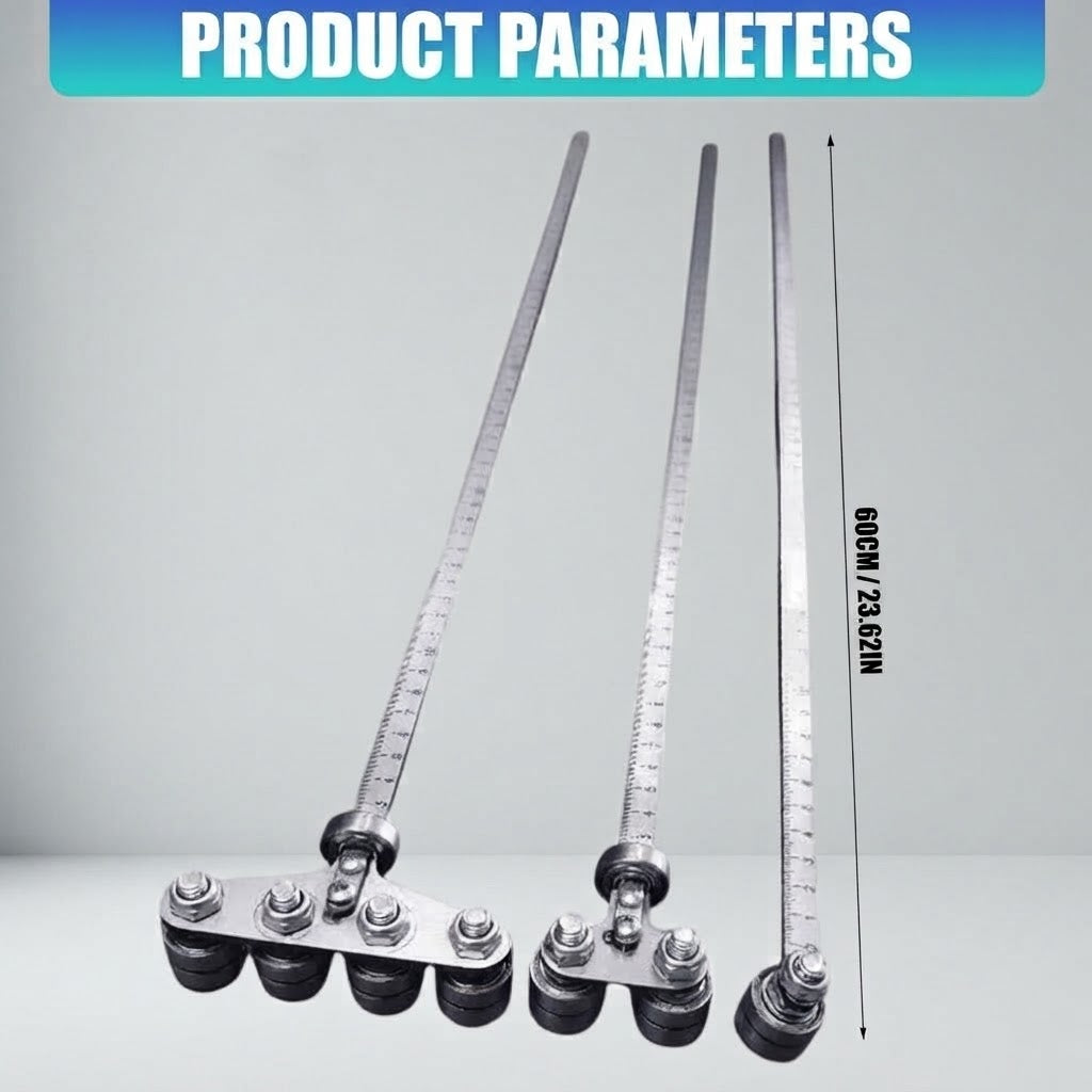 📏Stainless steel 60cm dual-axis positioning calipers - suitable for woodworking layout tasks