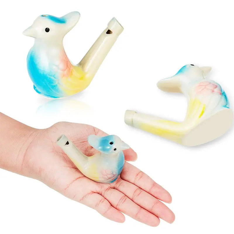 🐦 Ceramic Water Bird Whistles, Colorful Porcelain Toys
