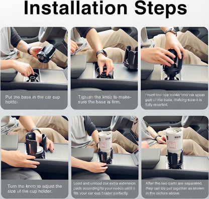 🥤🔧Multi-functional car cup holder - adjustable and expandable