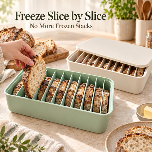 🍞 Flexible Silicone Bread Keeper – Separate Slices for Instant Toasting