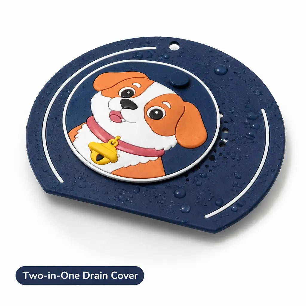 🚿 2-in-1 Silicone Drain Cover – Hair Catcher & Odor Blocker