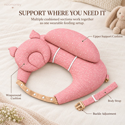 Wearable Nursing Pillow | Ergonomic Feeding Cushion with Adjustable Strap