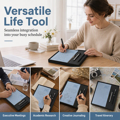 📅 2027 Deluxe Daily Planner with Pen – Waterproof Cover & Color-Coded Index 🖊️