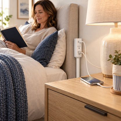 Adjustable Outlet Extender with USB Ports – Bring Hidden Wall Outlets Within Easy Reach 🔌