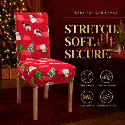 ✨ Transform Your Dining Room in Seconds! 🎄 Ultra-Stretch Christmas Chair Covers 🪑🔥