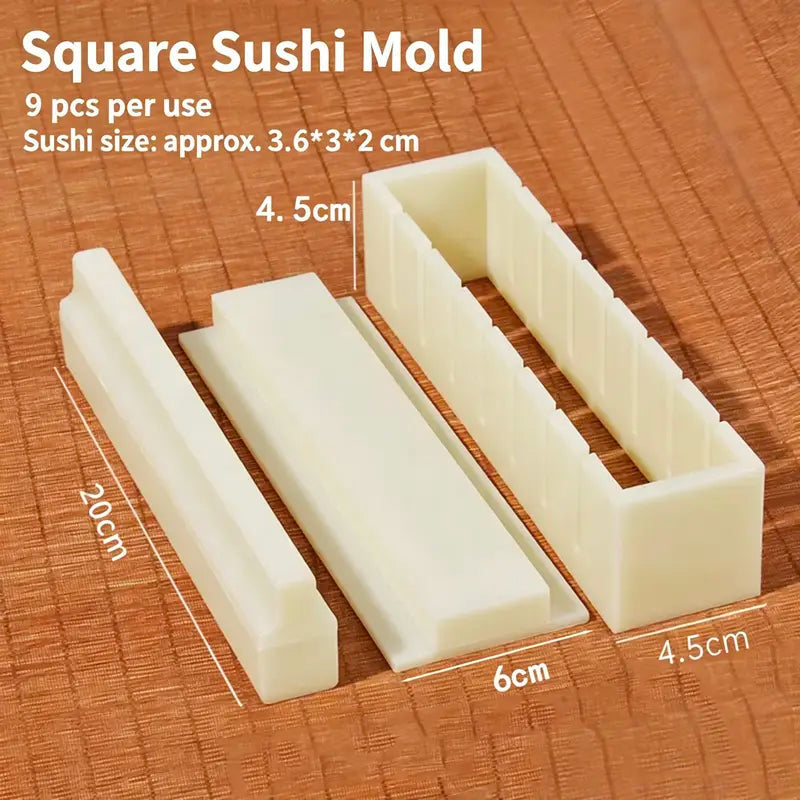 🍣 Easy Sushi Maker Mold – Perfect Homemade Rolls, No Rolling Skills Needed! 🙌
