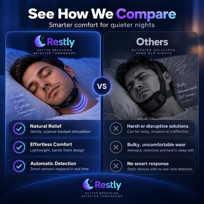 😴 Smart Electric Anti-Snore Device – Automatic Detection for Quiet Deep Sleep! 🌙