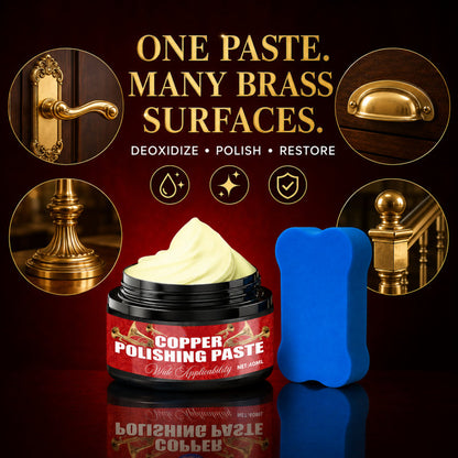 🧽✨ Copper Brass Polish Paste – Restores tarnished brass & copper to brilliant shine.