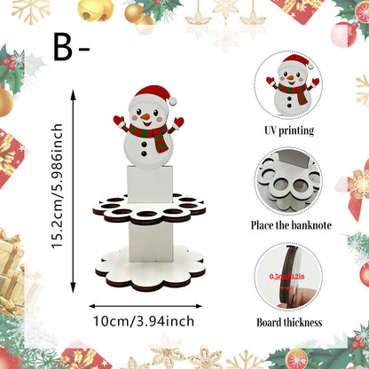 💵 Unique Christmas Wooden Cash Gift Stand – Make Giving Cash Extra Fun & Special! 🎄