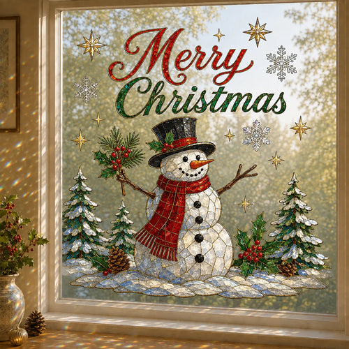 🪟Magical Christmas Scenic Window Clings – Double-Sided Reusable Holiday Glass Stickers