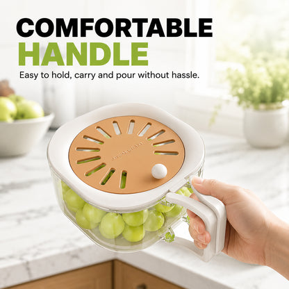 3-Pack Fruit & Vegetable Washing Bowl Set | Wash, Drain & Store 🥗✨