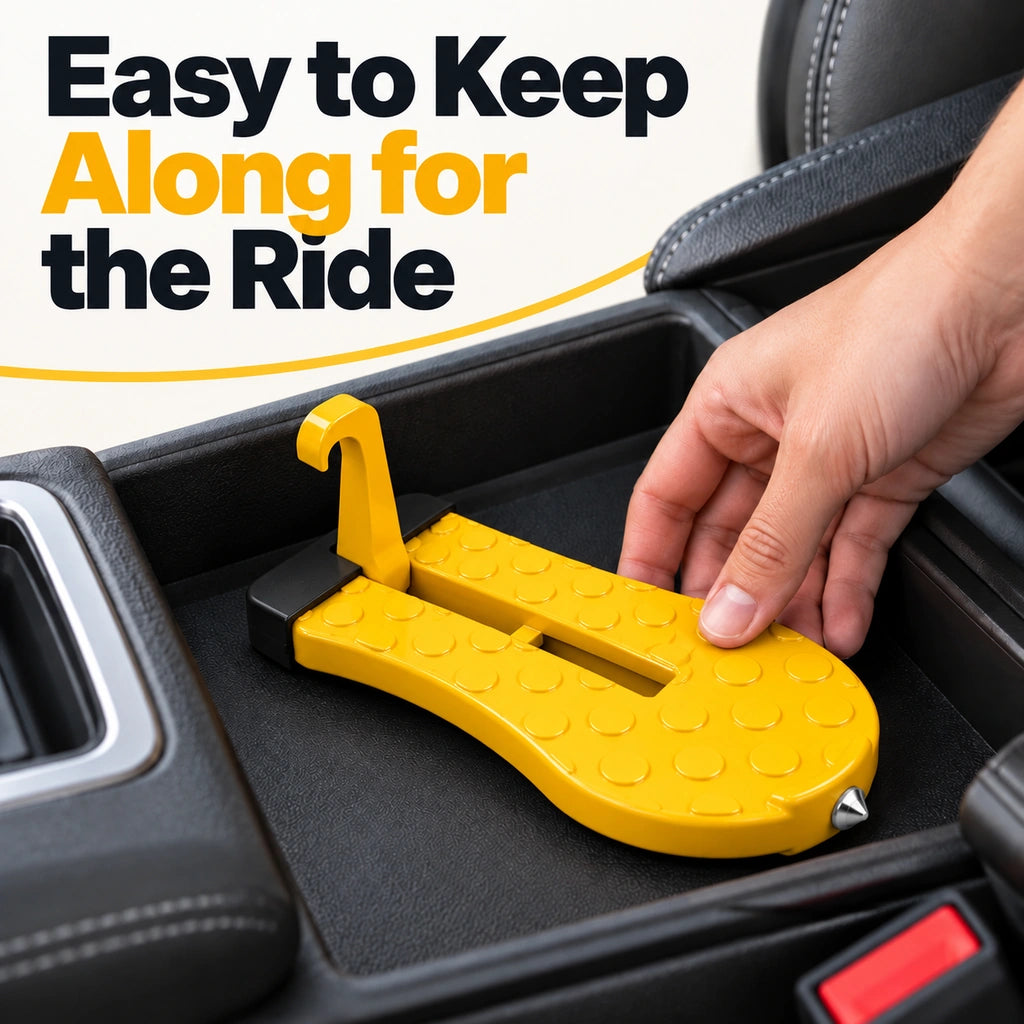 🚗Car Door Step with Built-In Window Breaker