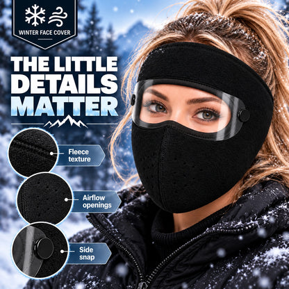 🧣Winter Fleece Face Mask (2-Pack, with Detachable Goggles)