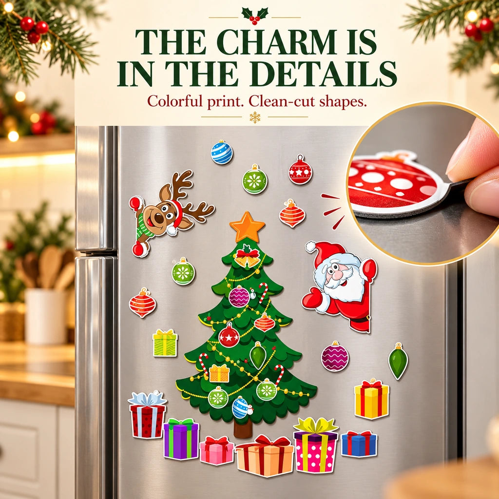 🎄Reusable Christmas Tree Fridge Magnet Set