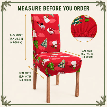 ✨ Transform Your Dining Room in Seconds! 🎄 Ultra-Stretch Christmas Chair Covers 🪑🔥