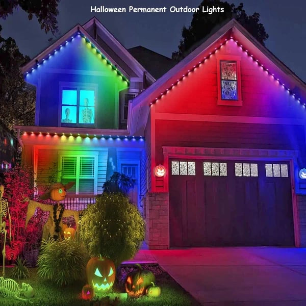 ✨ Permanent Rainbow Outdoor LED Lights – App Controlled & Year-Round Ready 🏡