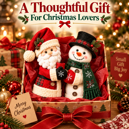 🎅⛄ Christmas Kitchen Handle Huggers – Santa & Snowman Holiday Decor 🎄