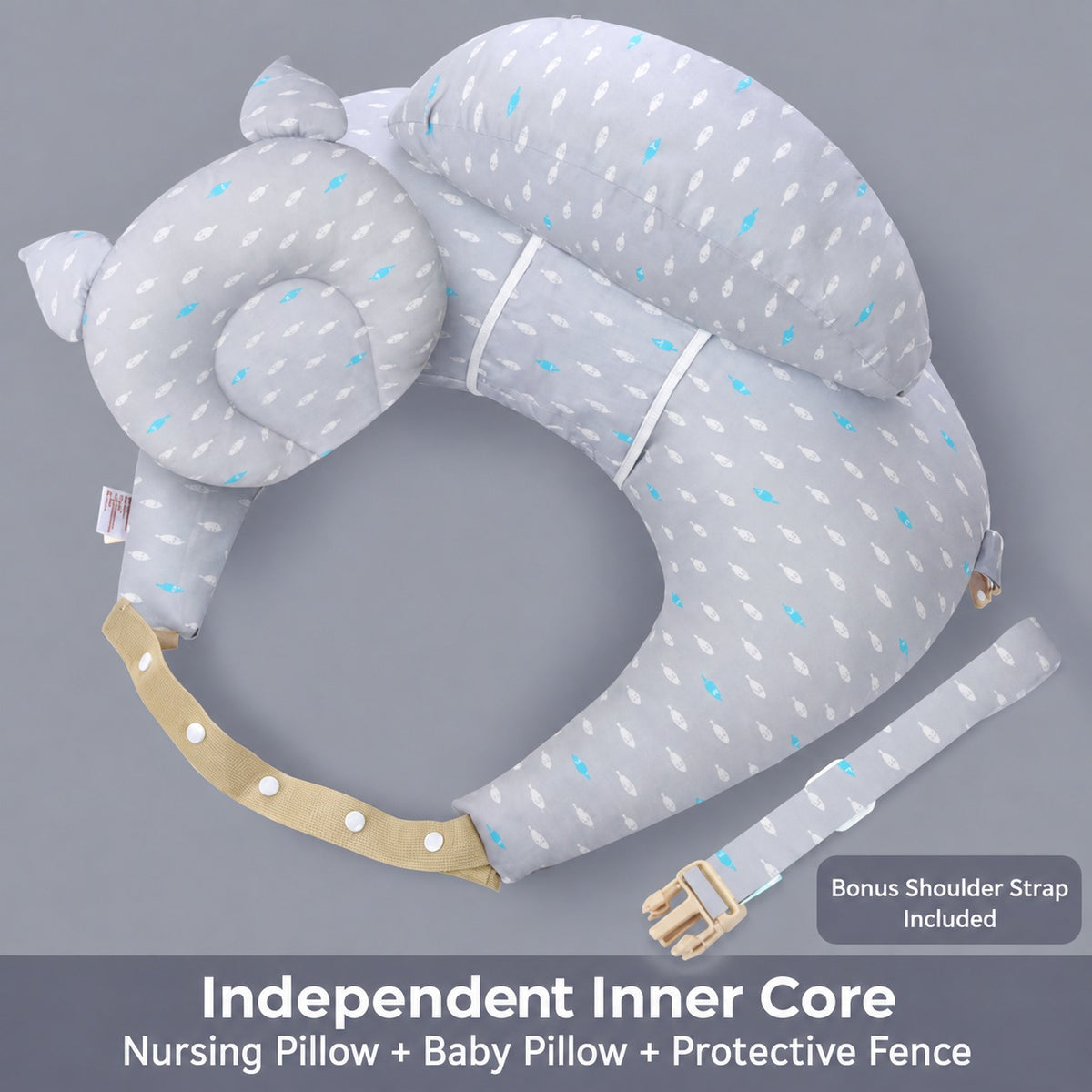 Wearable Nursing Pillow | Ergonomic Feeding Cushion with Adjustable Strap