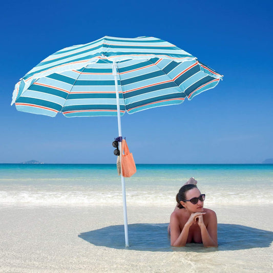 Universal Beach Umbrella Hook Hanger with 4 Hooks (1-Pack / 2-Pack / 4-Pack