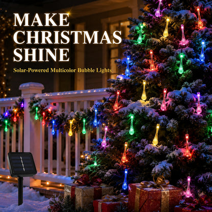 🎄 Transform Your Home Into a Christmas Wonderland! Solar LED Lighted Garland for Porch, Patio & Fence ✨🏡
