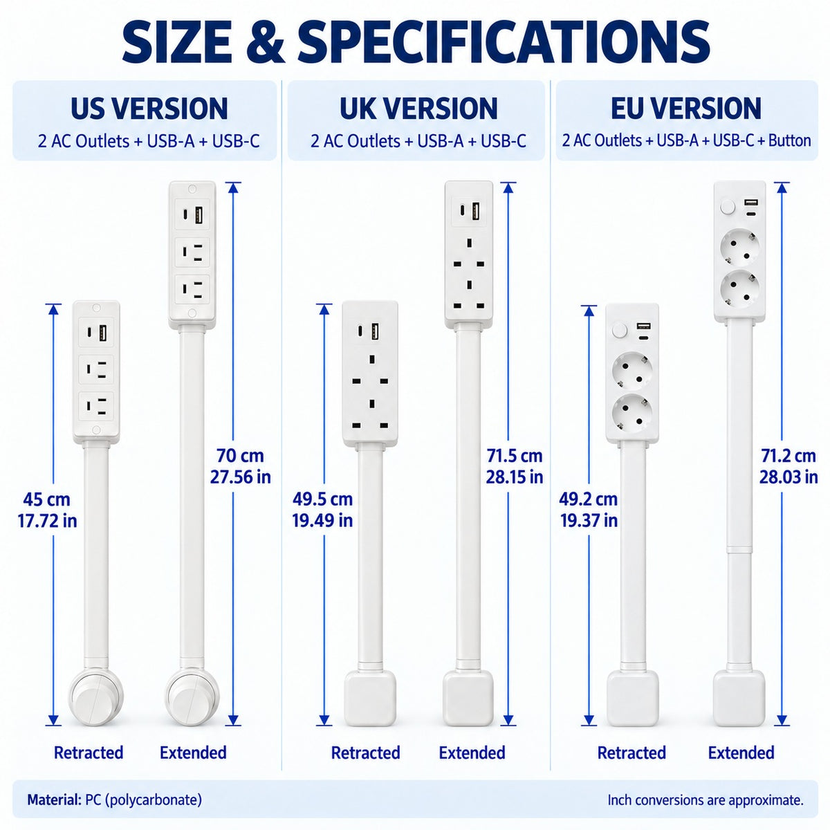 Adjustable Outlet Extender with USB Ports – Bring Hidden Wall Outlets Within Easy Reach 🔌