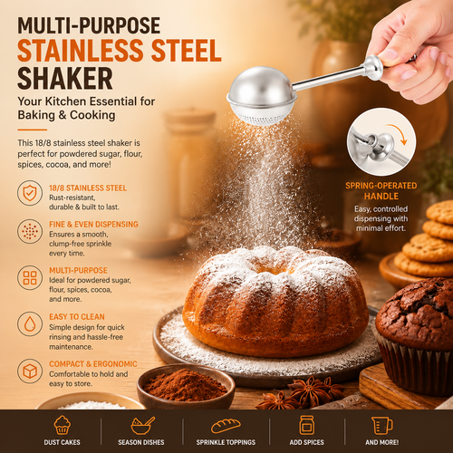 Stainless Steel Flour Duster for Baking