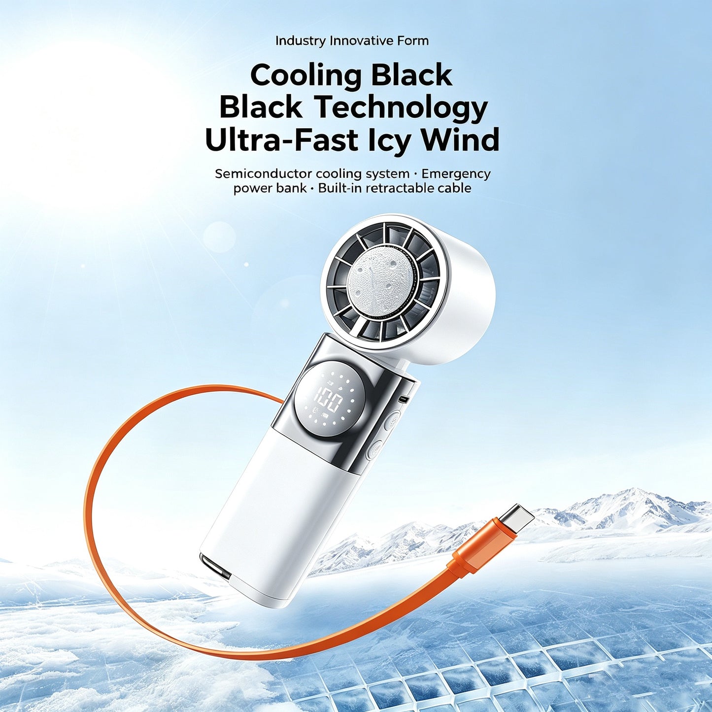 Portable Refrigeration Fan with Emergency Power Bank