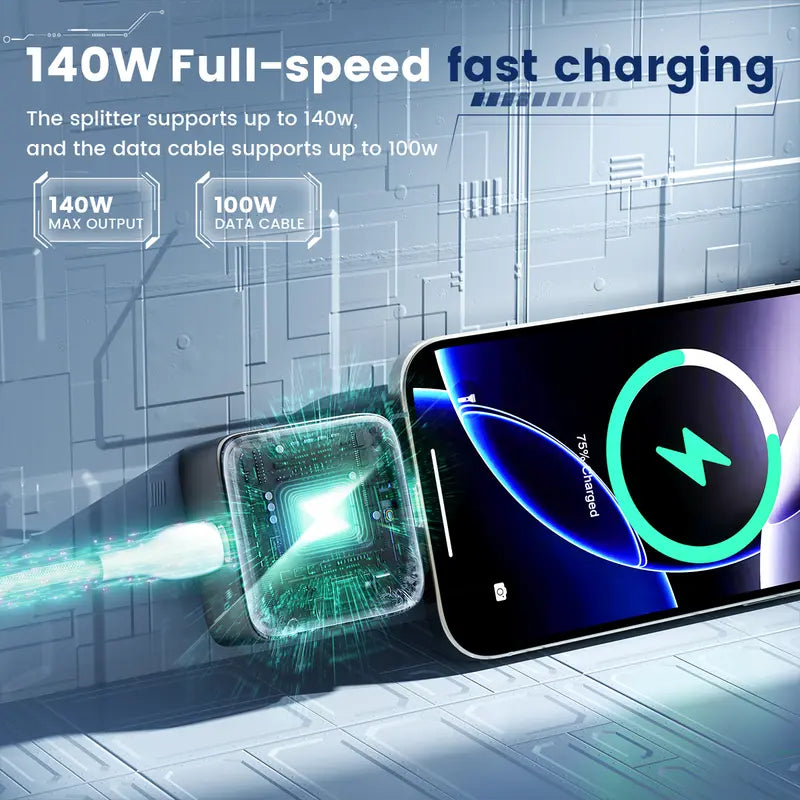 140W Type-C Physical-Disconnect Battery Guard Power Bank