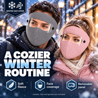 🧣Winter Fleece Face Mask (2-Pack, with Detachable Goggles)