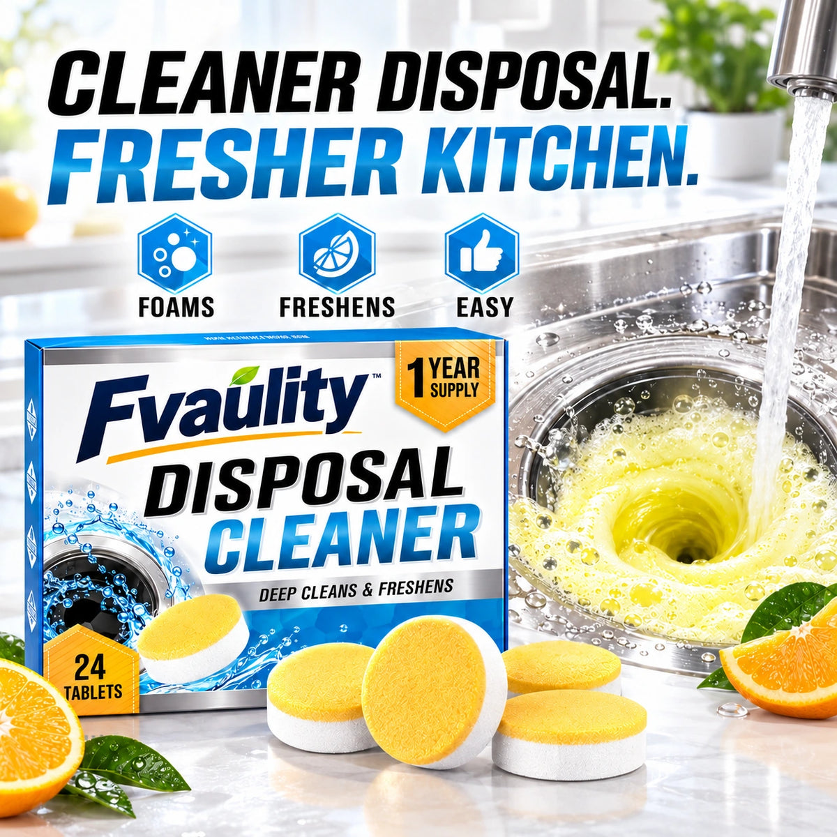 🫧Kitchen Garbage Disposal Cleaner & Deodorizer Tablets