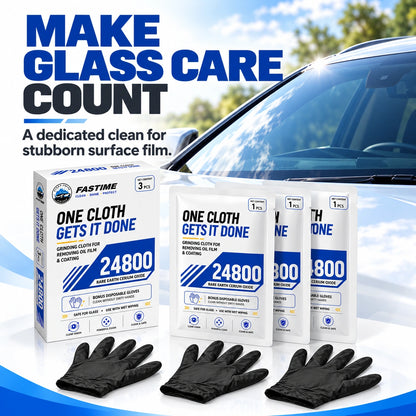 💧Windshield Oil Film & Water Spot Remover Cloths