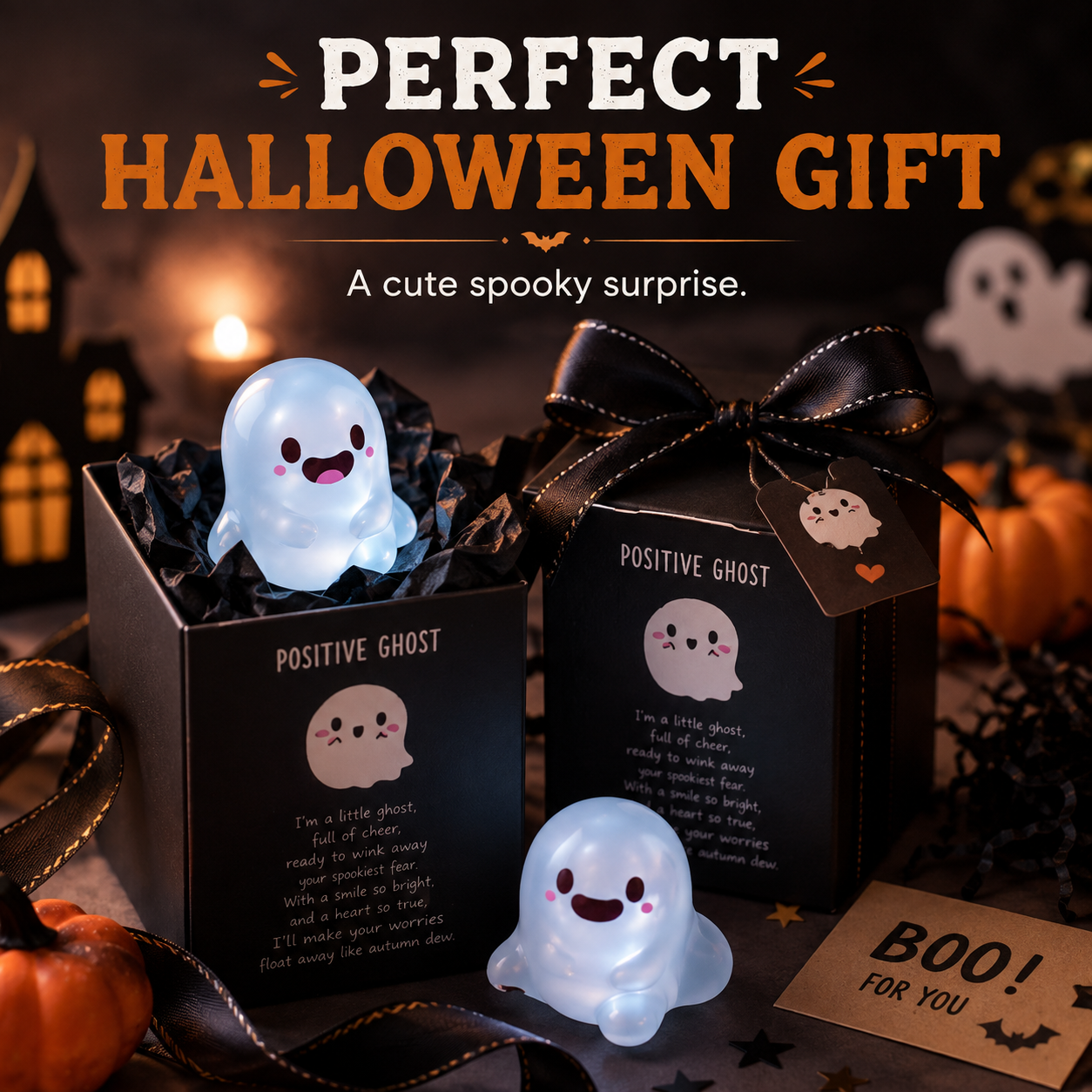 👻Halloween Mini Luminous Ghost Figurines