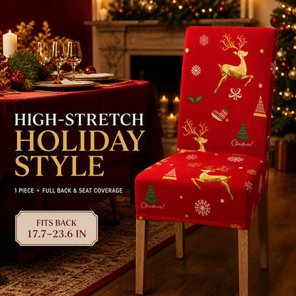 ✨ Transform Your Dining Room in Seconds! 🎄 Ultra-Stretch Christmas Chair Covers 🪑🔥