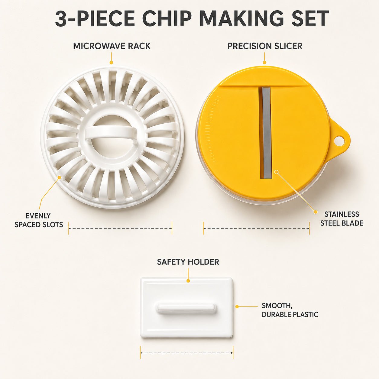 🥔 Crispy Chips in Just 5 Minutes — Zero Oil Required! DIY Microwave Potato Chip Maker Set 🍟✨