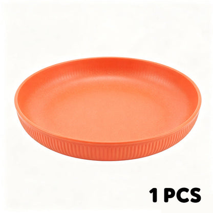 🍽️ Never Worry About Broken Dishes Again! Unbreakable Wheat Straw Dinner Plates 🌾✨